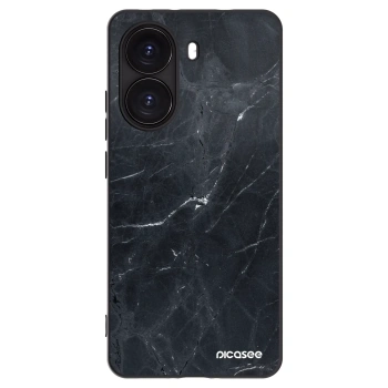 Picasee husă neagră din silicon pentru Xiaomi Poco X7 Pro 5G - Black marble