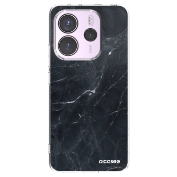 Picasee husă transparentă din silicon pentru Xiaomi Redmi Note 14 4G - Black marble