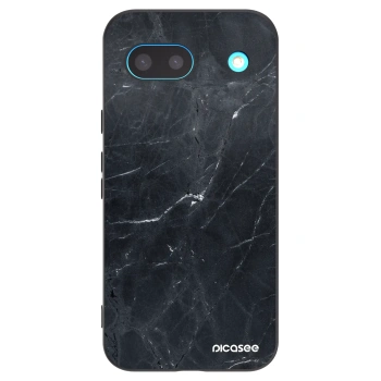 Picasee husă neagră din silicon pentru Google Pixel 8a - Black marble