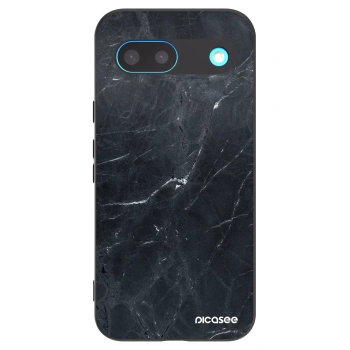 Picasee husă neagră din silicon pentru Google Pixel 8 - Black marble