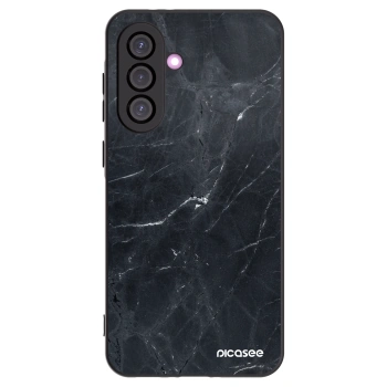 Picasee husă neagră din silicon pentru Samsung Galaxy A36 5G - Black marble