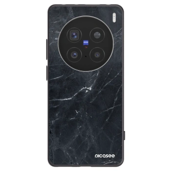 Picasee husă neagră din silicon pentru Vivo X200 Pro - Black marble