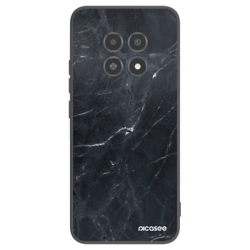 Picasee husă neagră din silicon pentru Realme 12X - Black marble