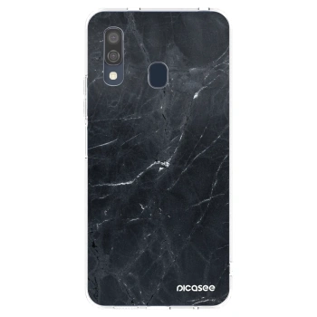 Picasee husă transparentă din silicon pentru Samsung Galaxy A40 A405F - Black marble