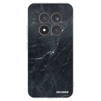 Picasee husă transparentă din silicon pentru Xiaomi Redmi Note 15 Pro+ - Black marble