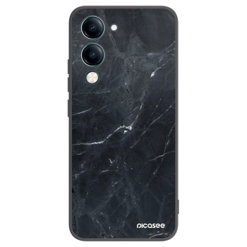 Picasee husă neagră din silicon pentru Vivo Y29s 5G - Black marble
