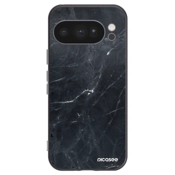 Picasee husă neagră din silicon pentru Google Pixel 10 Pro - Black marble