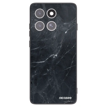 Picasee husă neagră din silicon pentru Motorola Edge 60 Fusion - Black marble