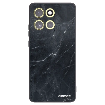Picasee husă neagră din silicon pentru Motorola Moto G86 Power 5G - Black marble