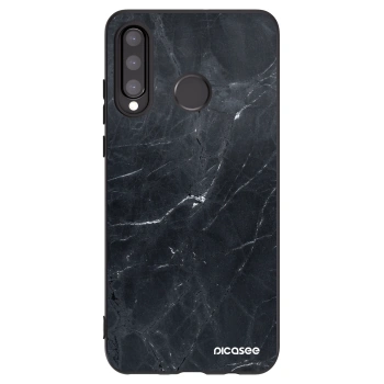 Picasee husă neagră din silicon pentru Huawei P30 Lite - Black marble