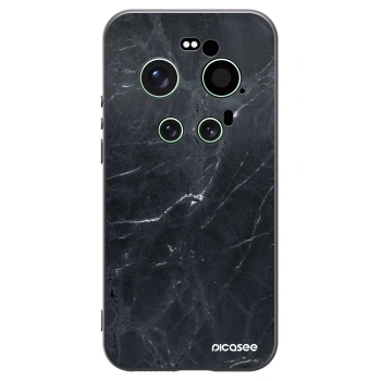 Picasee husă neagră din silicon pentru Xiaomi 17 Ultra - Black marble