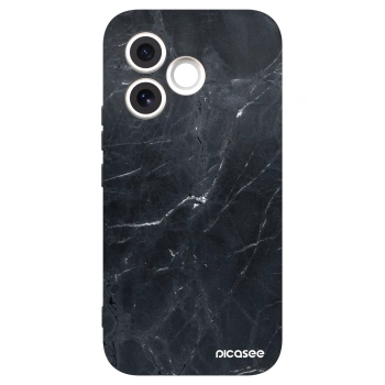 Picasee husă neagră din silicon pentru Honor 600 Lite - Black marble