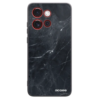 Picasee husă neagră din silicon pentru Motorola Edge 60 Neo 5G - Black marble
