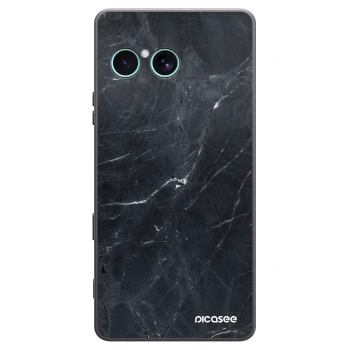 Picasee husă neagră din silicon pentru Sony Xperia 10 VII - Black marble