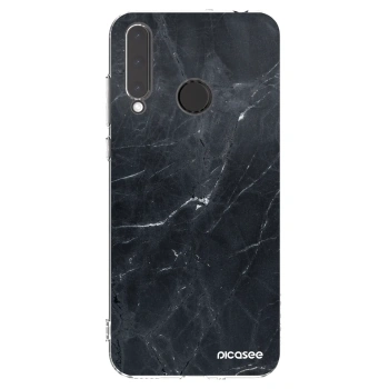 Picasee husă transparentă din silicon pentru Honor 20 Lite - Black marble