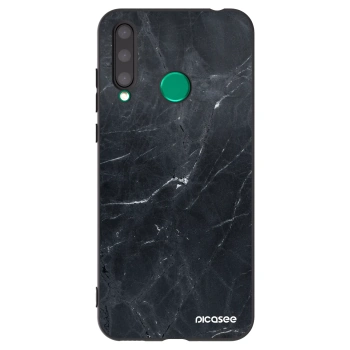 Picasee husă neagră din silicon pentru Honor 20 Lite - Black marble