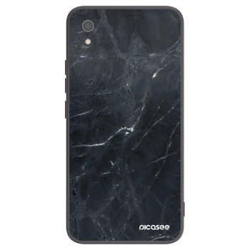 Picasee husă neagră din silicon pentru Xiaomi Redmi 7A - Black marble
