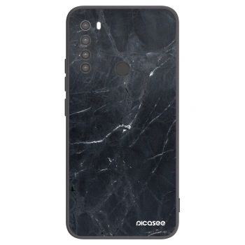 Picasee husă neagră din silicon pentru Xiaomi Redmi Note 8 - Black marble