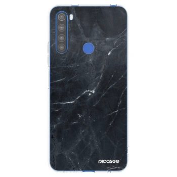Picasee husă transparentă din silicon pentru Xiaomi Redmi Note 8T - Black marble