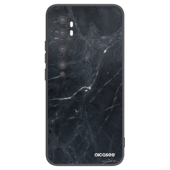 Picasee husă neagră din silicon pentru Xiaomi Mi Note 10 (Pro) - Black marble