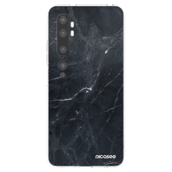 Picasee husă transparentă din silicon pentru Xiaomi Mi Note 10 (Pro) - Black marble