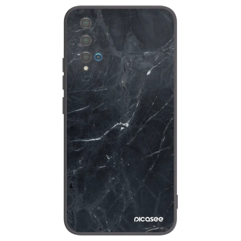 Picasee husă neagră din silicon pentru Huawei Nova 5T - Black marble