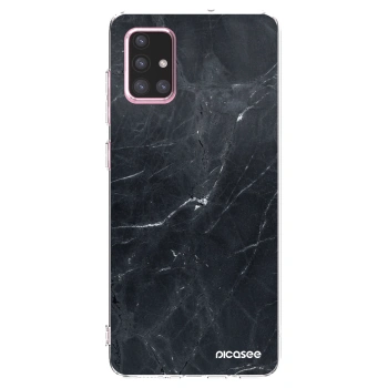 Picasee husă transparentă din silicon pentru Samsung Galaxy A71 A715F - Black marble