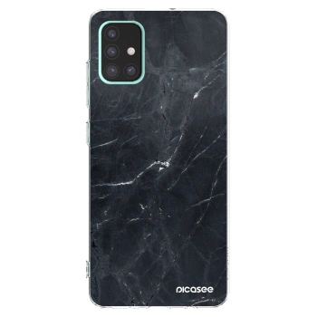Picasee husă transparentă din silicon pentru Samsung Galaxy A51 A515F - Black marble