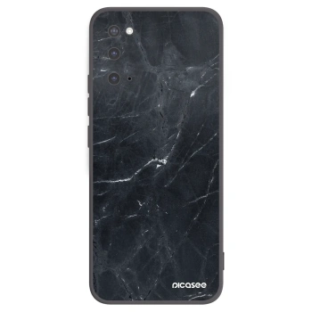 Picasee husă neagră din silicon pentru Samsung Galaxy S20 G980F - Black marble