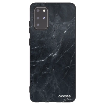 Picasee husă neagră din silicon pentru Samsung Galaxy S20+ G985F - Black marble