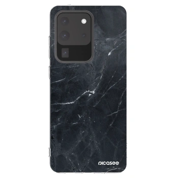 Picasee husă transparentă din silicon pentru Samsung Galaxy S20 Ultra 5G G988F - Black marble