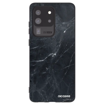 Picasee husă neagră din silicon pentru Samsung Galaxy S20 Ultra 5G G988F - Black marble