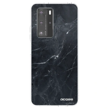 Husă pentru Huawei P40 Pro - Black marble