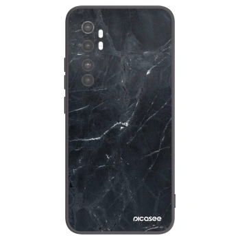 Picasee husă neagră din silicon pentru Xiaomi Mi Note 10 Lite - Black marble
