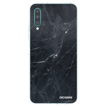 Picasee husă transparentă din silicon pentru Samsung Galaxy A30s A307F - Black marble