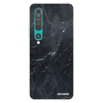 Picasee husă transparentă din silicon pentru Xiaomi Mi 10 - Black marble