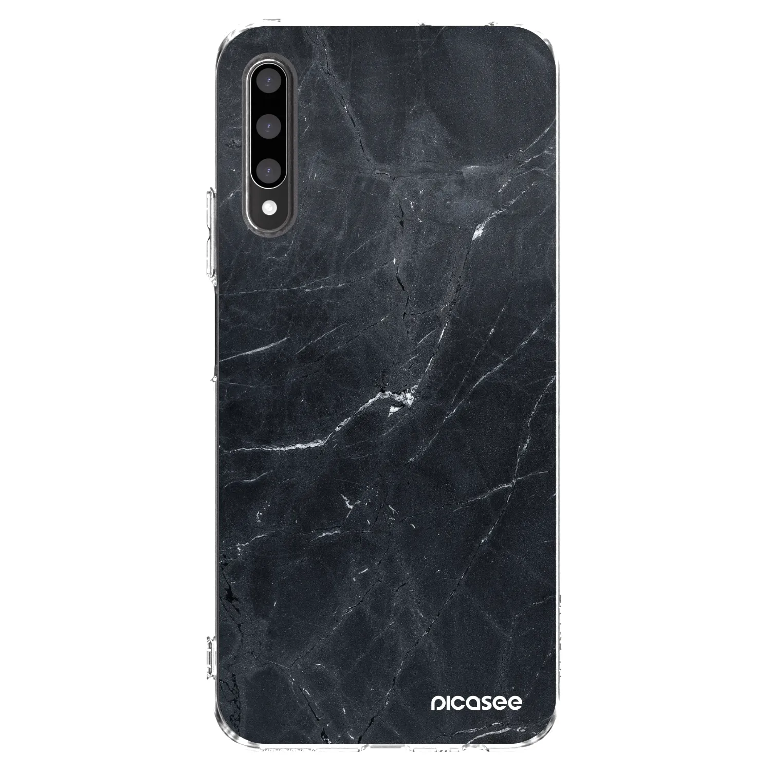 Picasee husă transparentă din silicon pentru Honor 9X Pro - Black marble