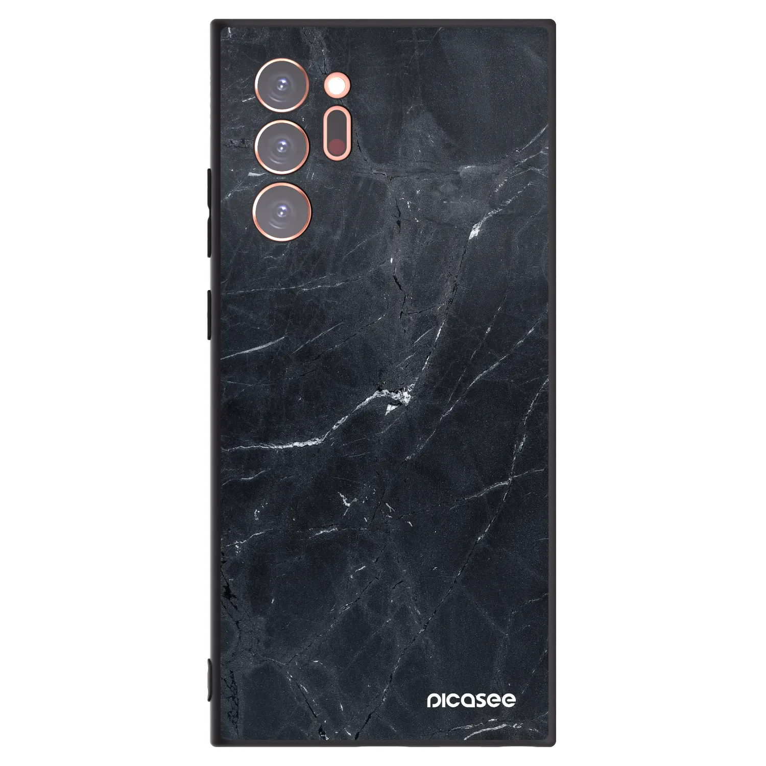 Picasee husă neagră din silicon pentru Samsung Galaxy Note 20 Ultra - Black marble
