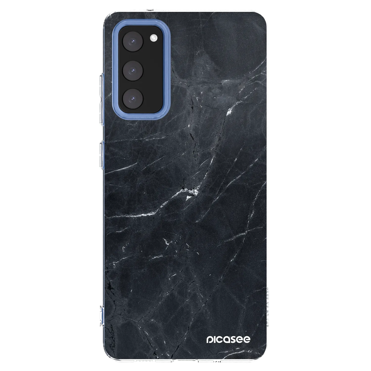 Picasee husă transparentă din silicon pentru Samsung Galaxy S20 FE - Black marble