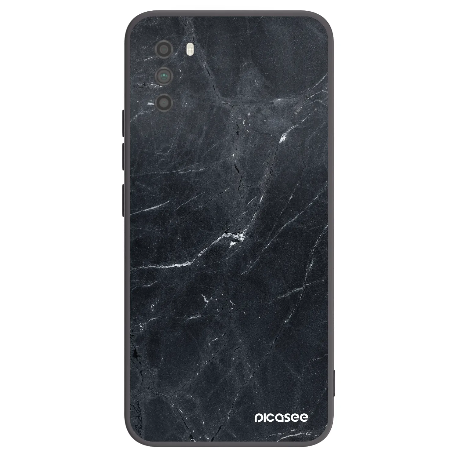 Picasee husă neagră din silicon pentru Xiaomi Poco M3 - Black marble