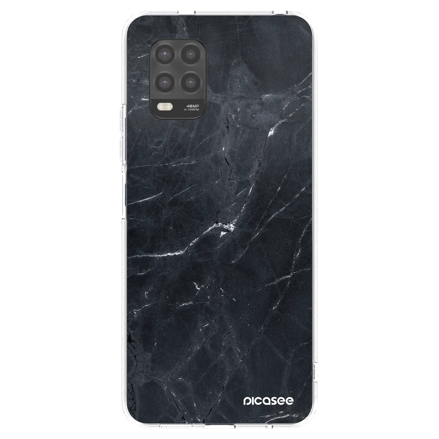 Picasee husă transparentă din silicon pentru Xiaomi Mi 10 Lite - Black marble