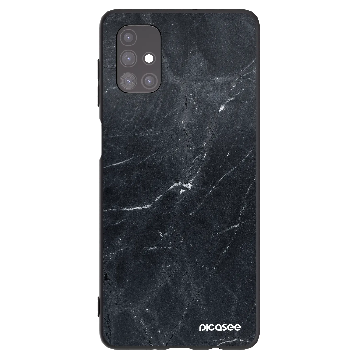 Picasee husă neagră din silicon pentru Samsung Galaxy M51 M515F - Black marble
