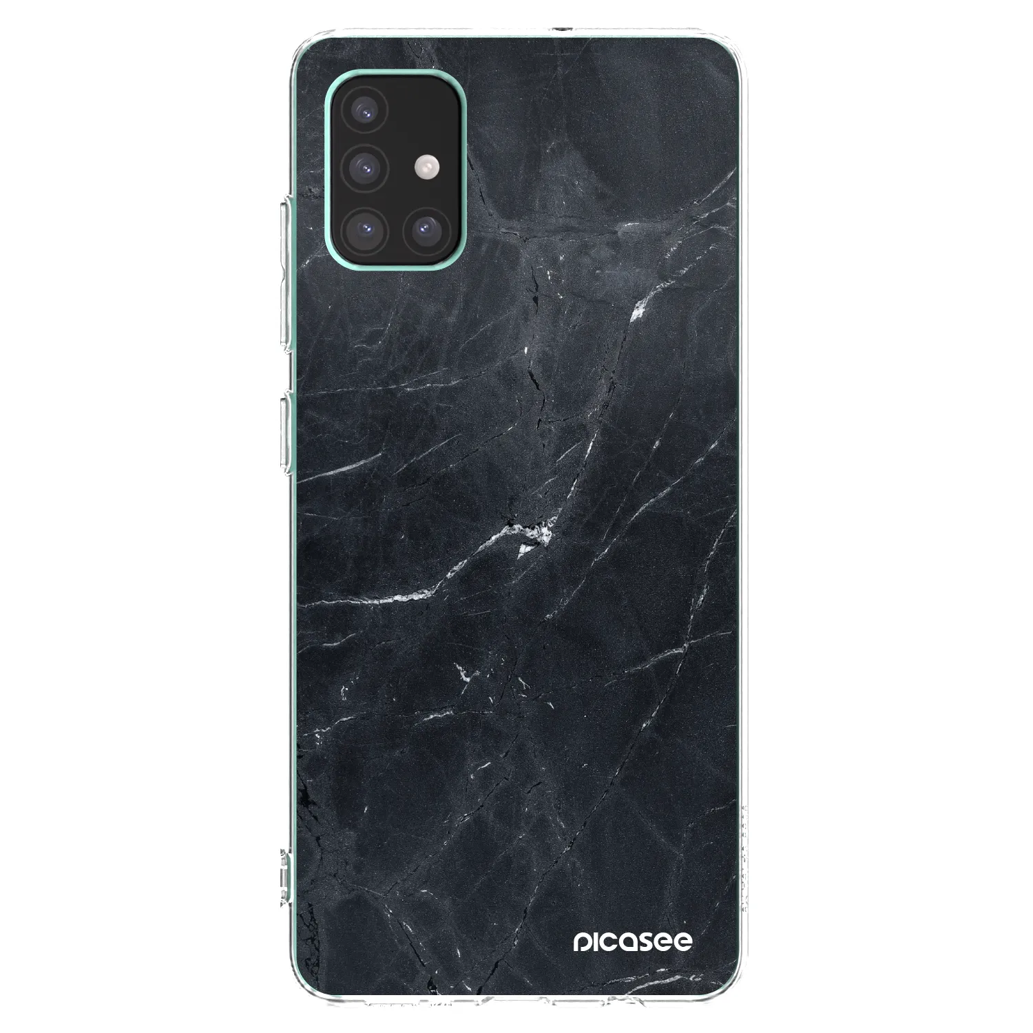Picasee husă transparentă din silicon pentru Samsung Galaxy M51 M515F - Black marble