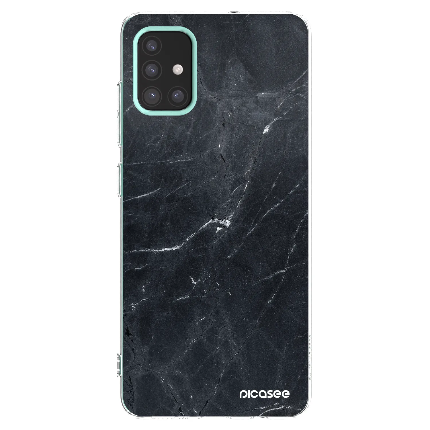 Picasee husă transparentă din silicon pentru Samsung Galaxy M31s - Black marble