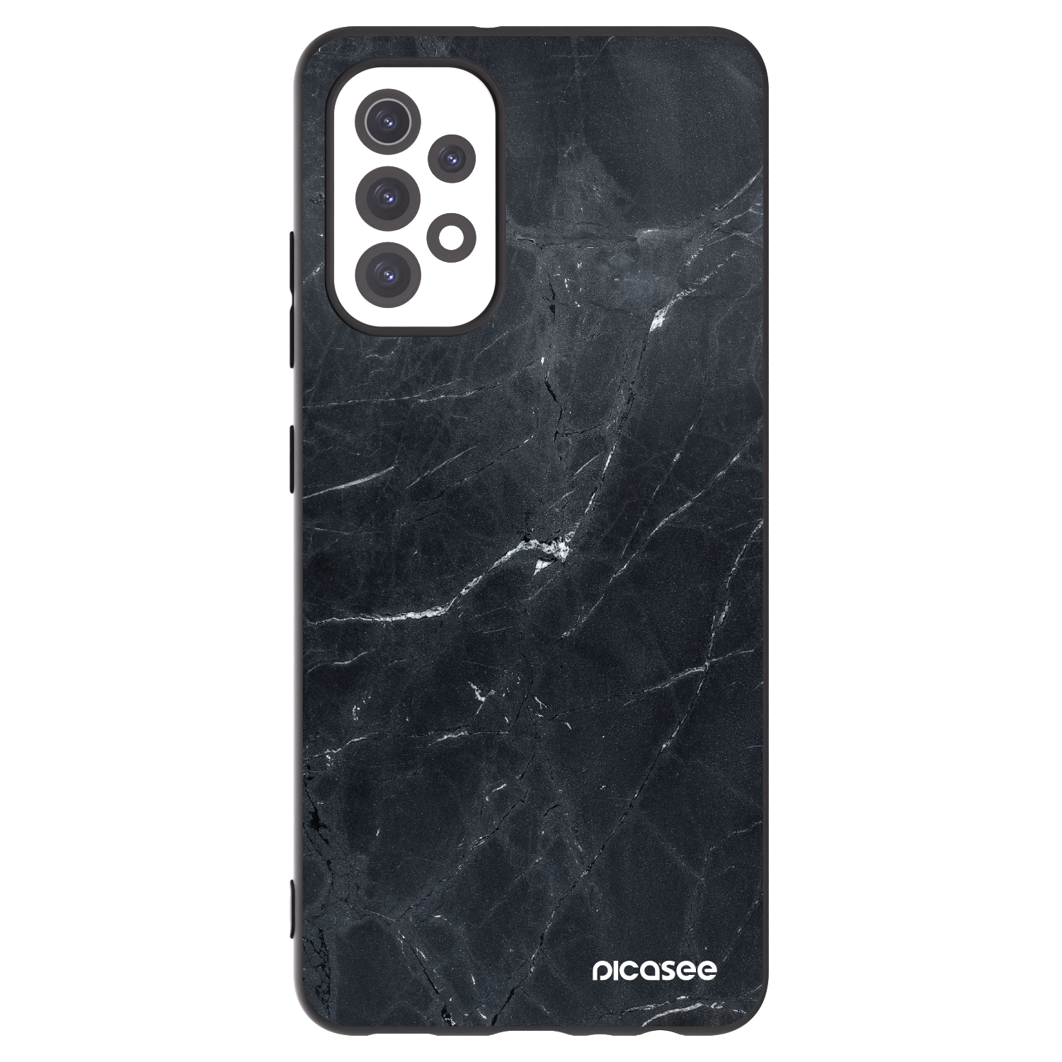 Picasee husă neagră din silicon pentru Samsung Galaxy A32 5G A326B - Black marble