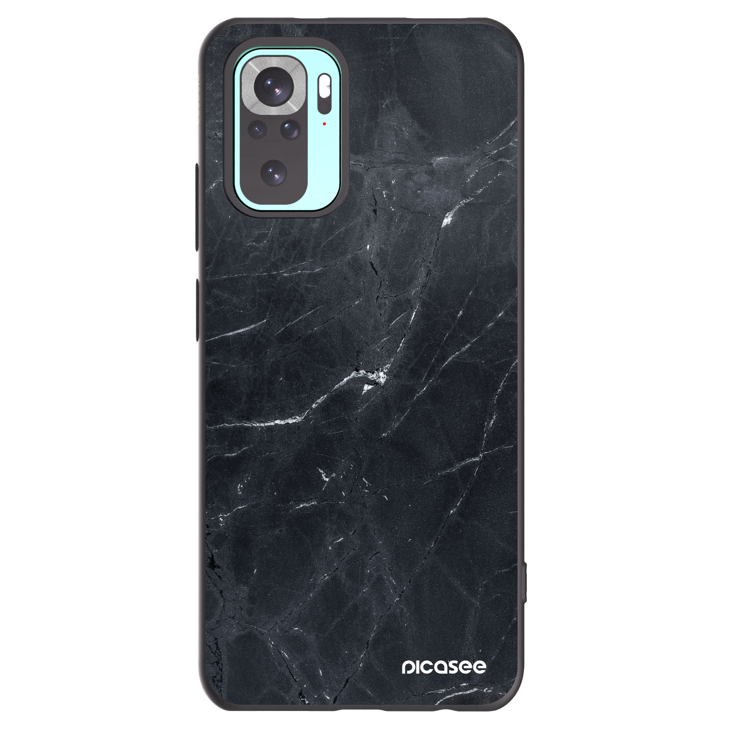 Picasee husă neagră din silicon pentru Xiaomi Redmi Note 10 Pro - Black marble