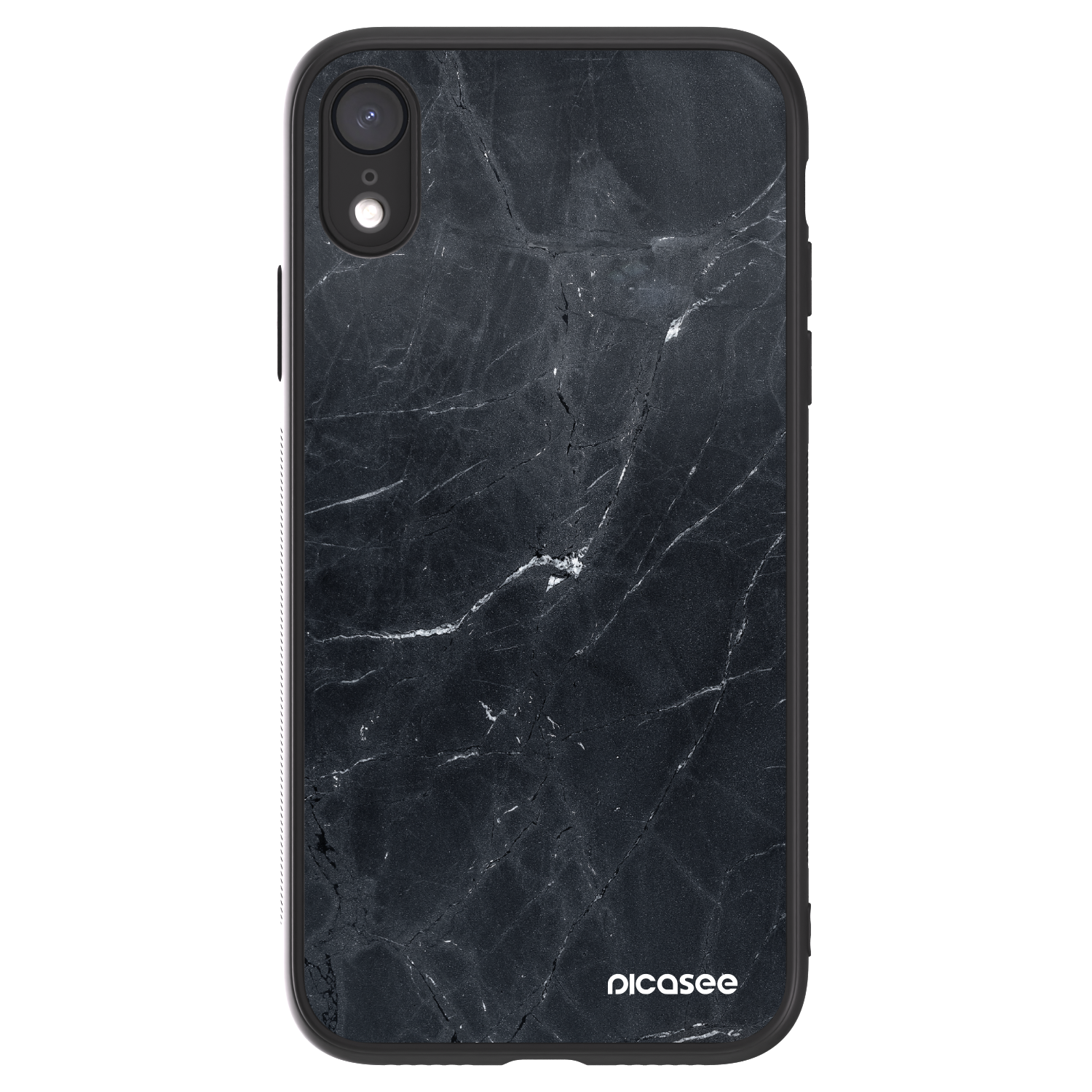 Picasee ULTIMATE CASE pentru Apple iPhone XR - Black marble