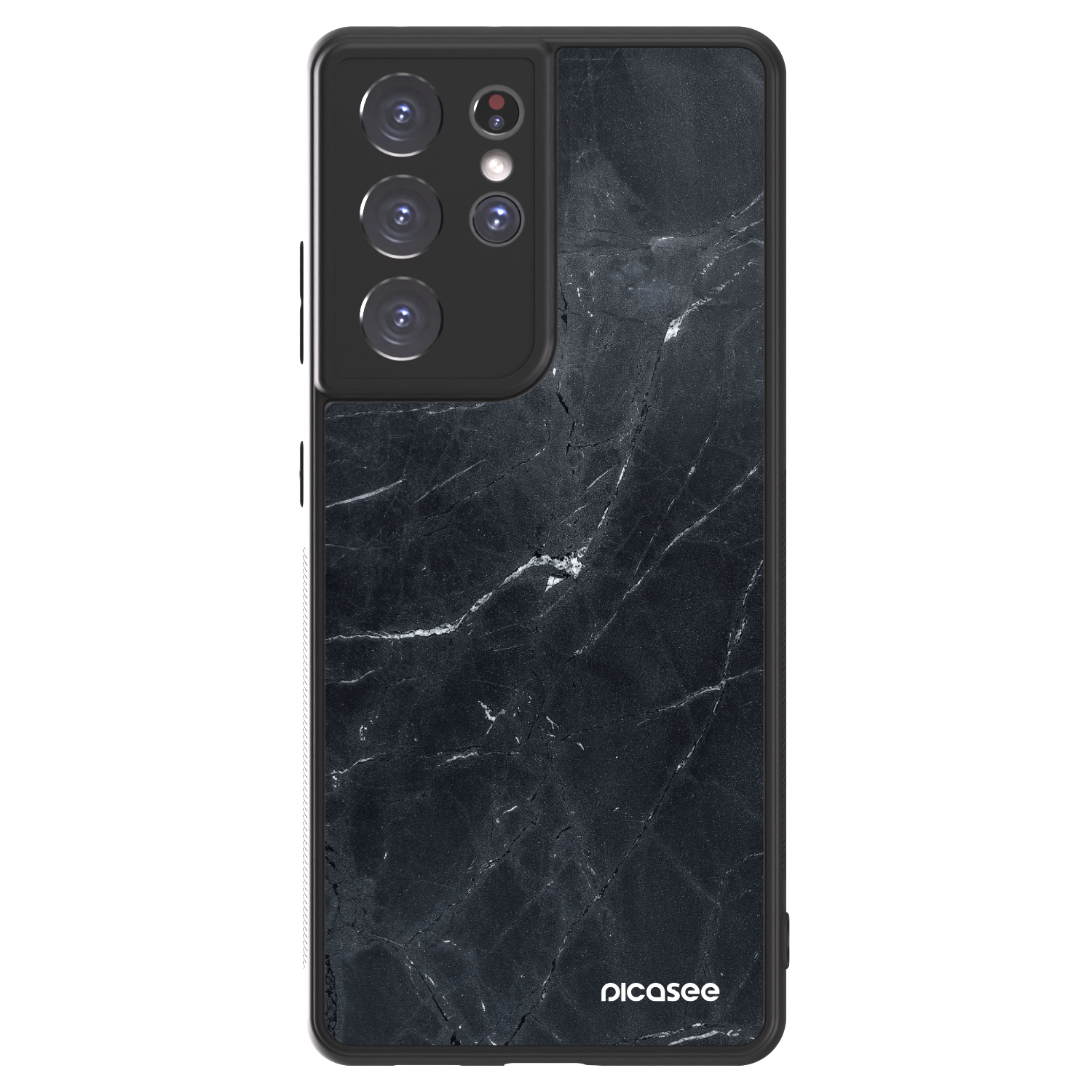Picasee ULTIMATE CASE pentru Samsung Galaxy S21 Ultra 5G G998B - Black marble