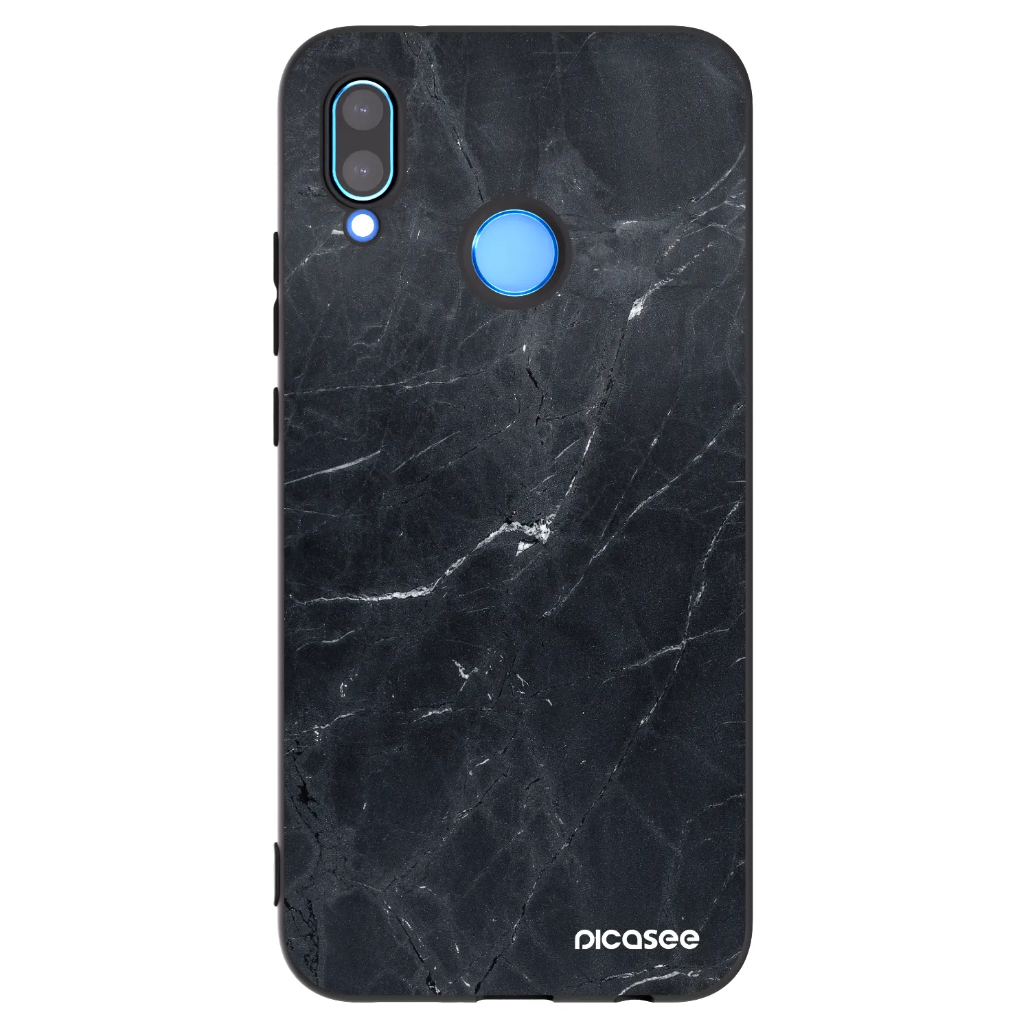 Picasee husă neagră din silicon pentru Huawei P20 Lite - Black marble
