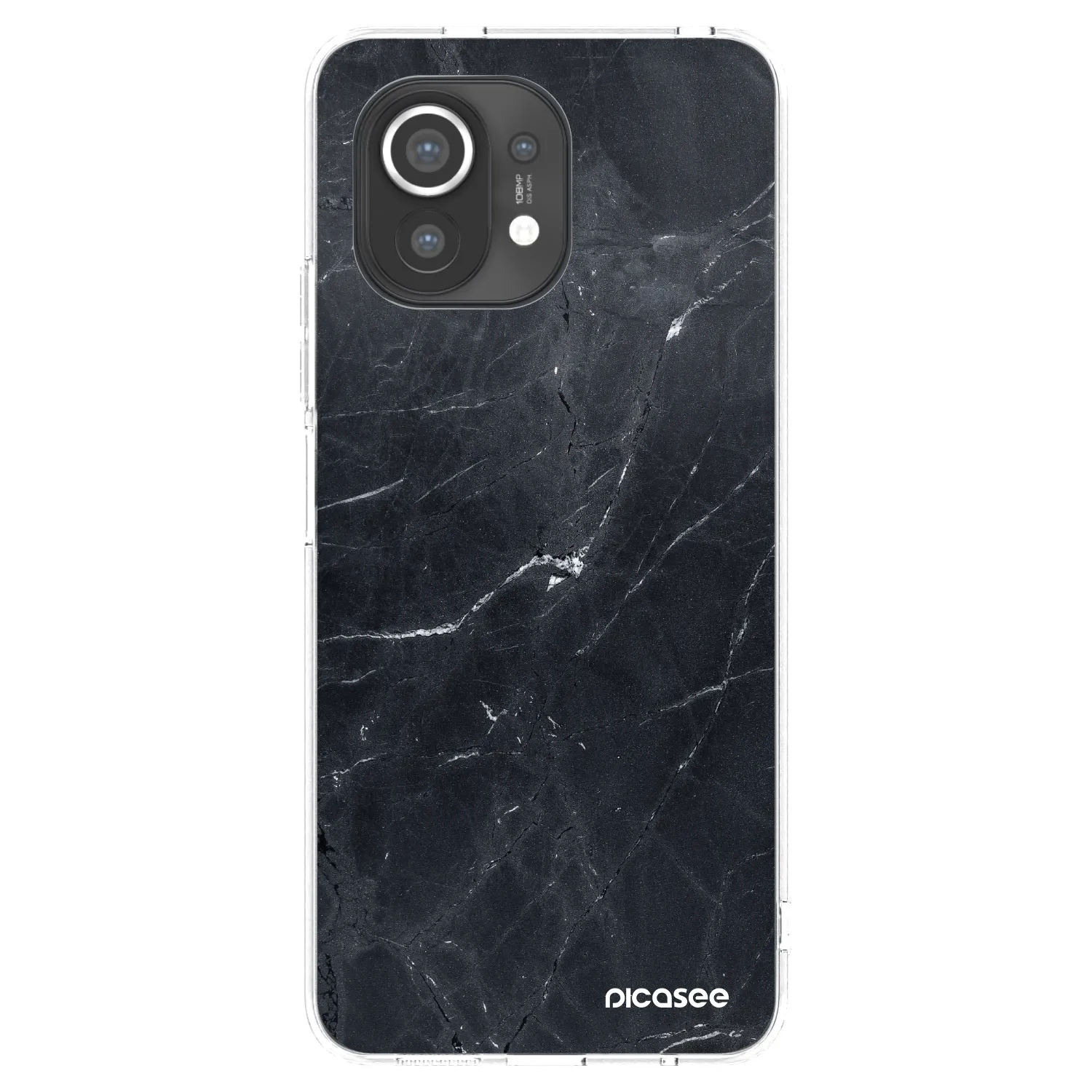 Picasee husă transparentă din silicon pentru Xiaomi Mi 11 - Black marble